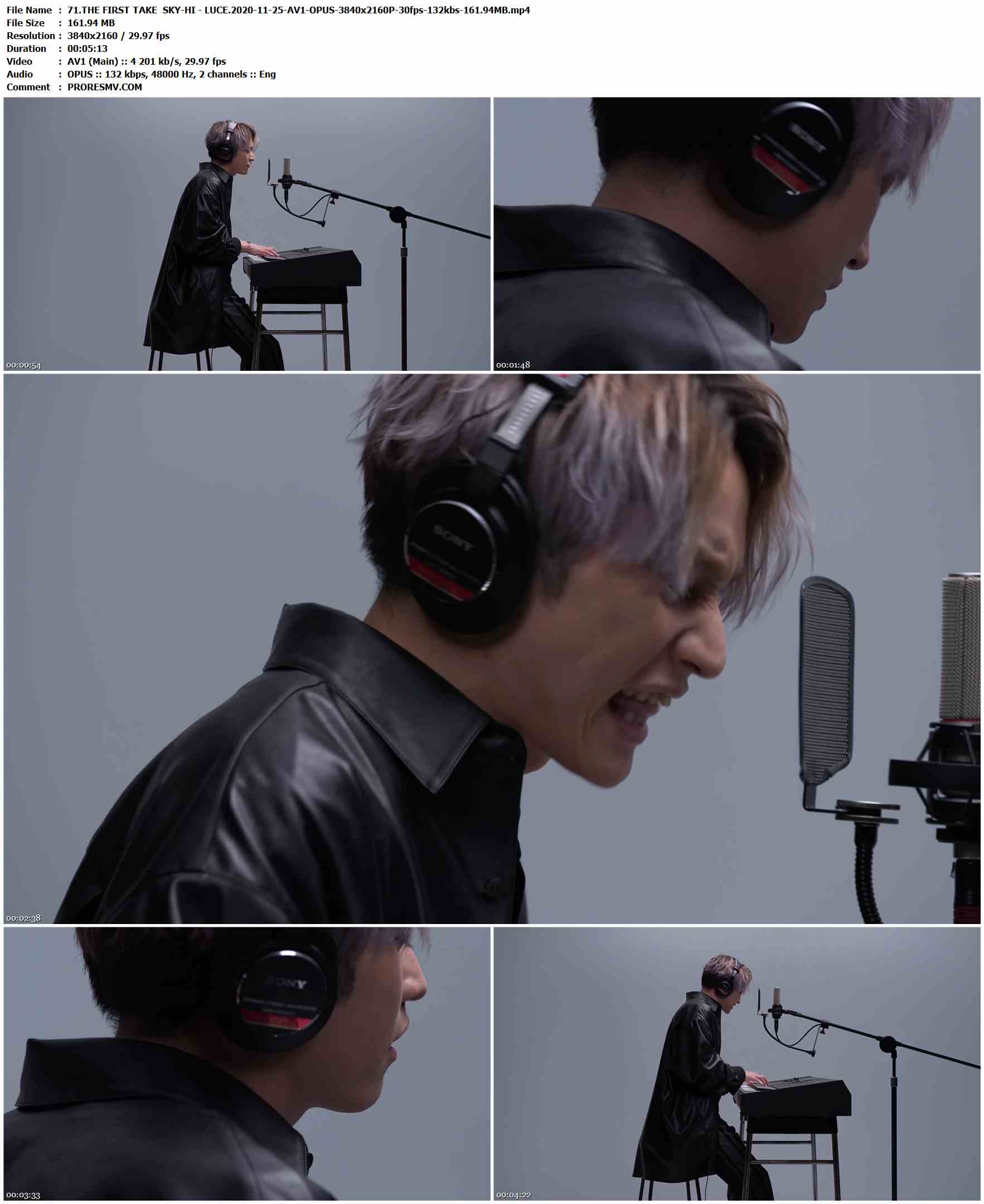 71.THE FIRST TAKE SKY-HI - LUCE.2020-11-25-AV1-OPUS-3840x2160P-30fps-132kbs-161.94MB官方MV_高清MV
